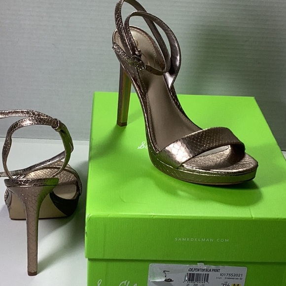 Sam Edelman
Jade Metallic Leather Ankle Strap Platform Dress Sandals - Picture 7 of 9